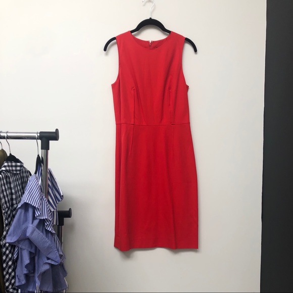 NWT JCREW Red Sheath Dress - Picture 5 of 5